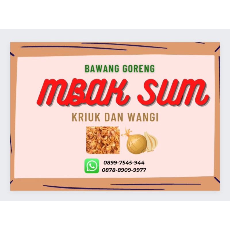 

Bawang Goreng Premium Terbaik