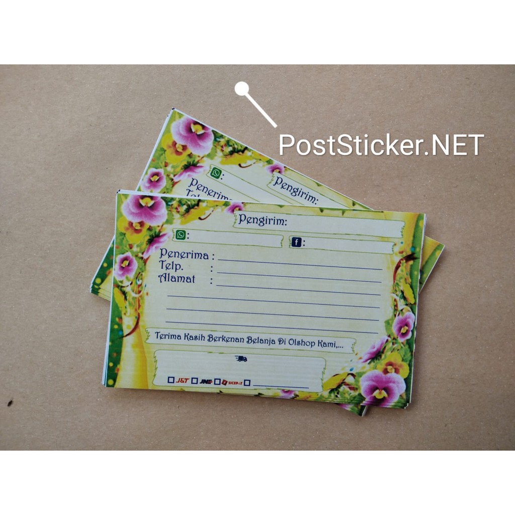 

Sticker Alamat Pengiriman all Olshop Kuning corak Bunga