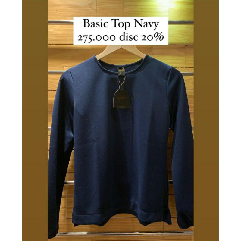 Monel Basic Top Navy - S
