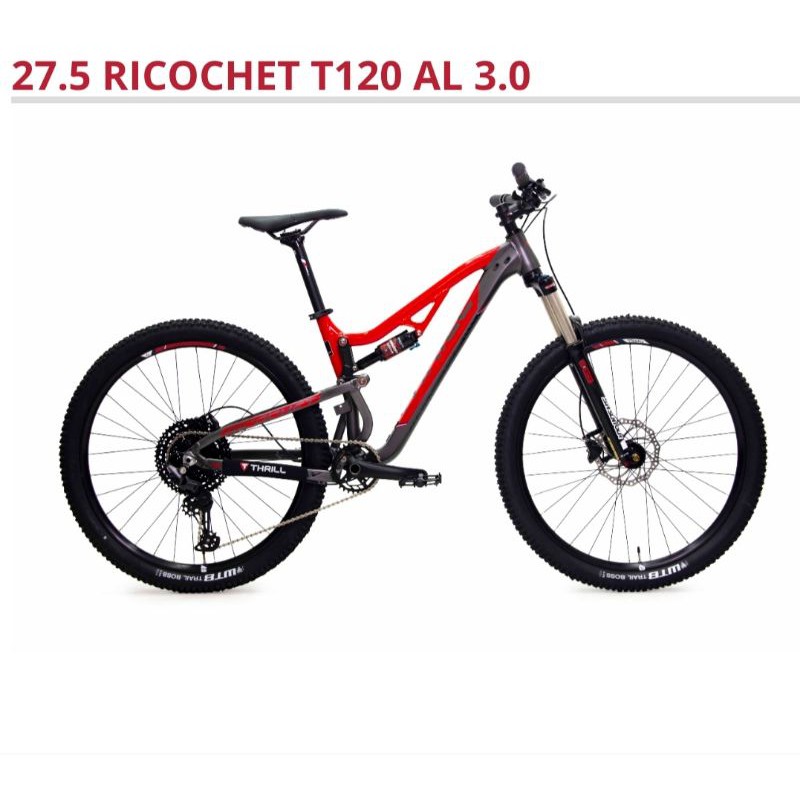 SEPEDA THRILL RICOCHET T120 AL 3.0 27.5 MTB NEW