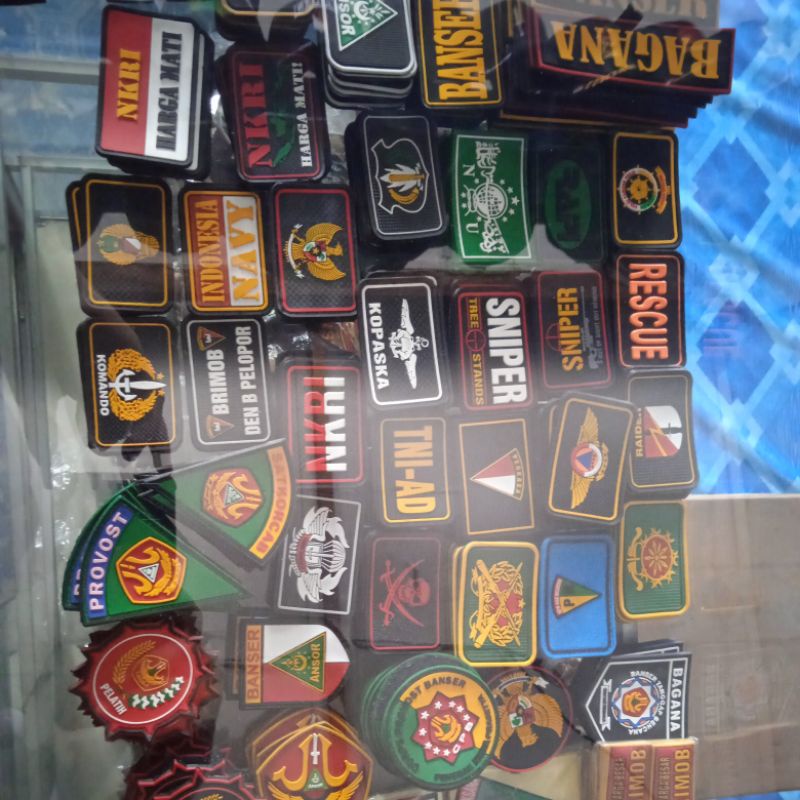 (COD) RUBBER PATCH PEREKAT KARET EMBLEM PEREKAT EMBLEM KARET EMBLEM KARET BANSER EMBLEM KARET BAGANA
