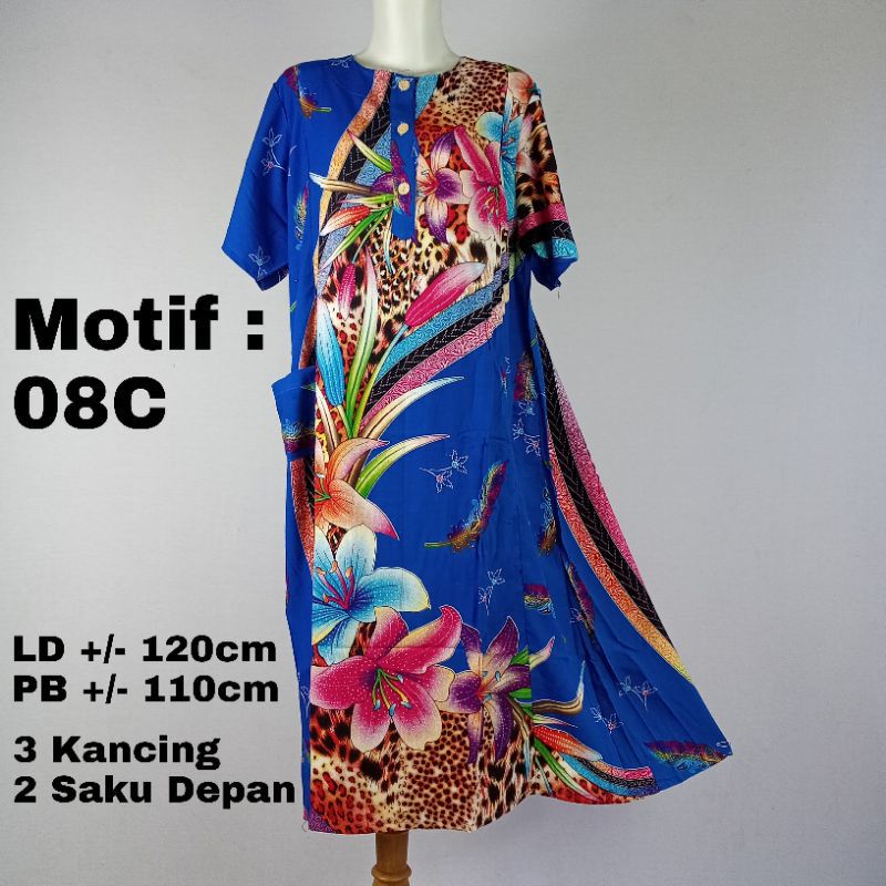 Daster Kencana Ungu Asli Label Biru