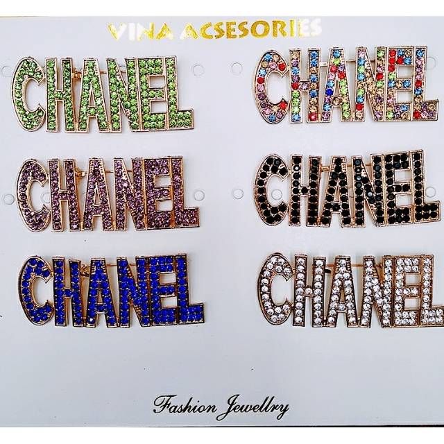ISI 6 PCS BROOCH HIJAB CHANEL TERMURAH