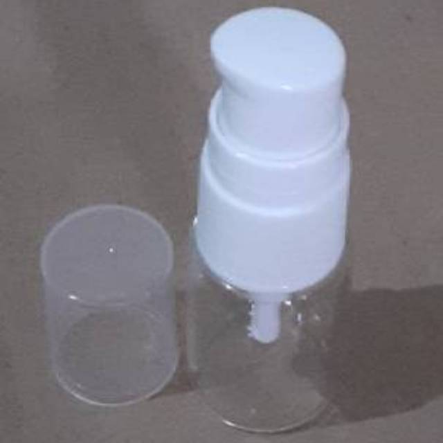 Botol kaca bening 10 ml tutup pump