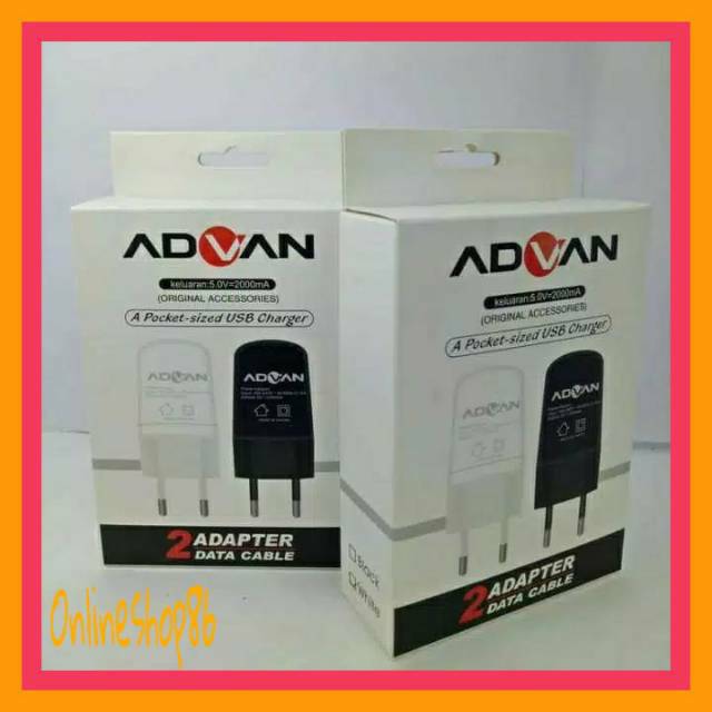 Charger Advan I5c S5e Nxt I45 2a Vandroid Shopee Indonesia