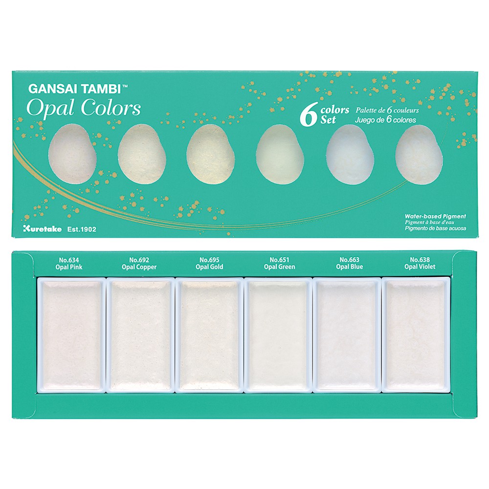 

ZIG GANSAI TAMBI WATERCOLOUR OPAL SET 6 COLORS