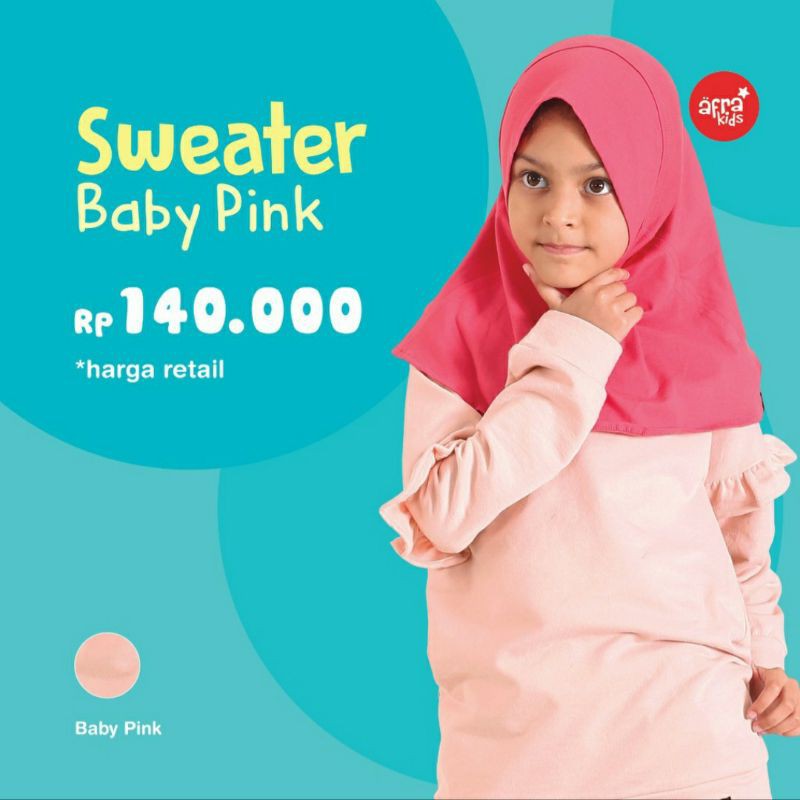 SWEATER anak by Afrakids SA001-Baby Pink