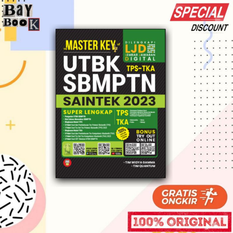 Jual Buku The Master Key Utbk Tps Tka Sbmptn Saintek 2023 Shopee