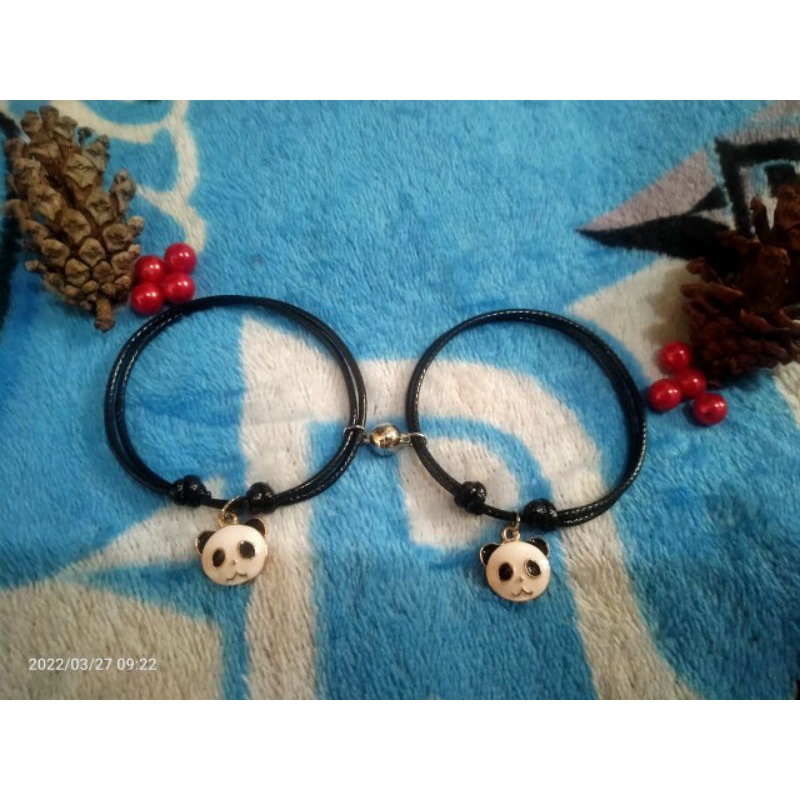 SEPASANG GELANG COUPLE KARAKTER PANDA /GELANG LUCU