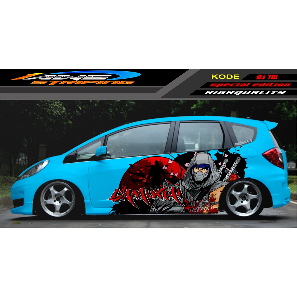 DECAL STICKER MOBIL JAZZ BRIO AVANZA SIGRA YARIS / STIKER VARIASI MOBIL / MODIF STICKER MOBIL