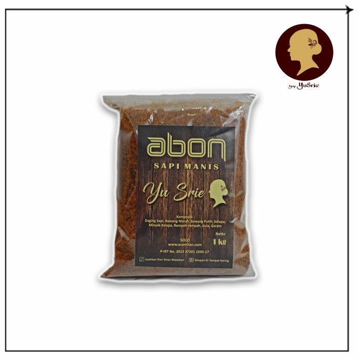

✨COD✨ Abon sapi Yu Sri Oleh khas Solo Boyolali 1kg manis lembut gurih tradis - Manis