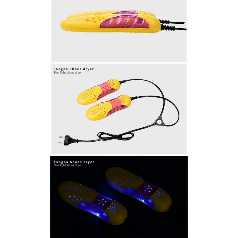 Pengering Sepatu Elektrik Penghilang Bau Odor Dehumidity - Yellow
