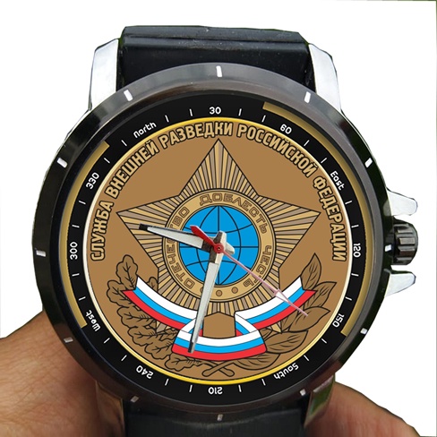 Jam Tangan Pria Badan Intelejen Negara Rusia Custom Strap Rubber