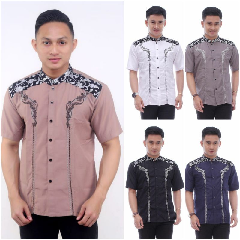 [ Bisa bayar di tempat ]kemeja dewasa lengan pendek/baju batik modern