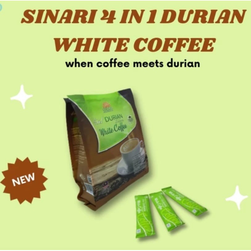 

SINARI 4 in 1 Durian White Coffee / Kopi Durian