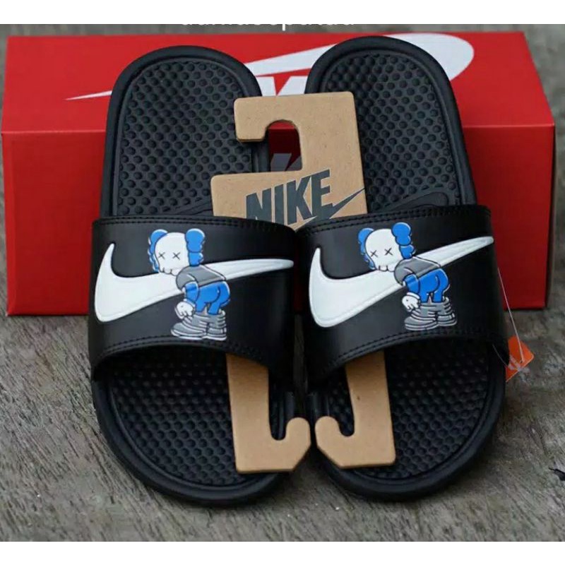 Sandal Nike Benassi green sage sendal casual murah original