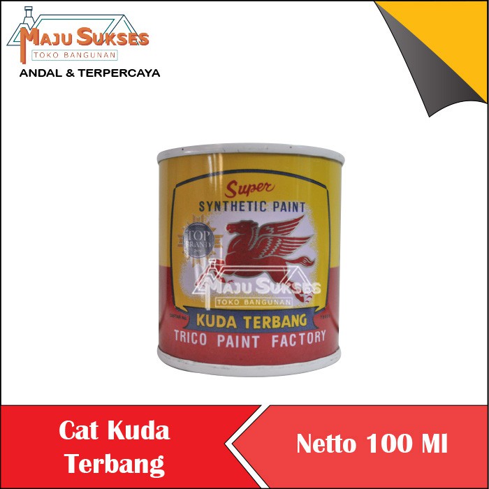  CAT  KUDA TERBANG KALENG  KECIL 100 ML 0 1 KG BESI KAYU  