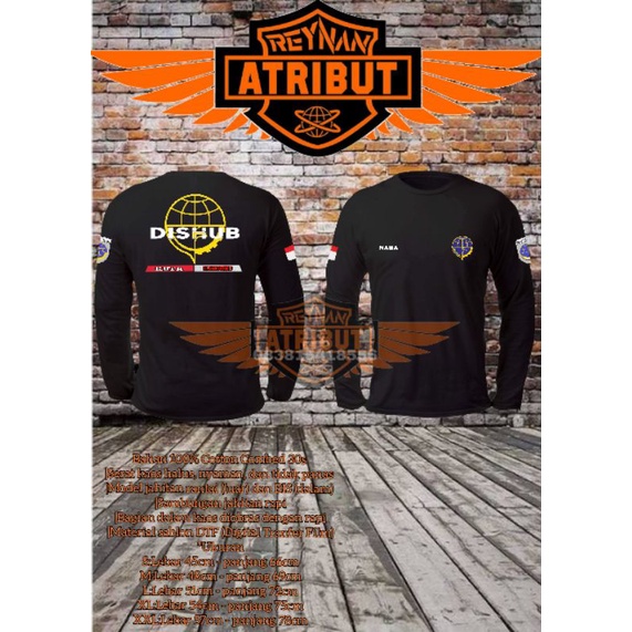 kaos dishub/ kaos lengan panjang dishub/ T-Shirt dishub
