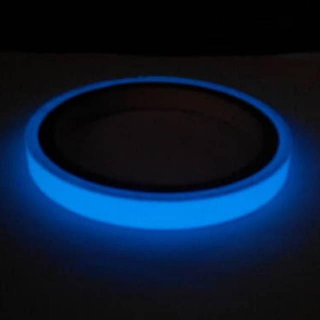 Luminous Tape Stiker Lakban Fosfor Glow in the Dark 3cm x 3m - BIRU