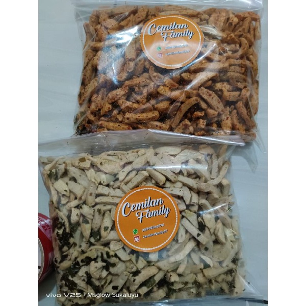 

500gr Stik basreng pedas gurih daun jeruk