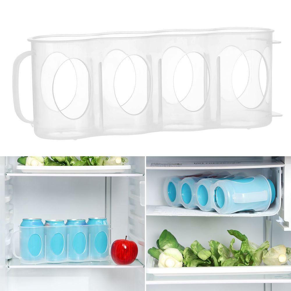 Solighter Soda Drink Rack Shelf Minimarket Dapur 4lubang Case Rak Minuman Tempat Botol Minum