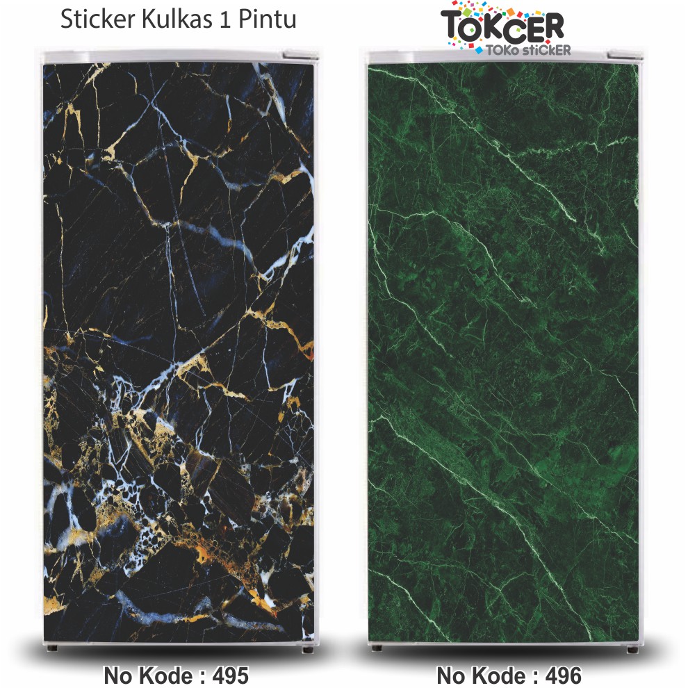 Stiker Kulkas 1 dan 2 Pintu Standar Motif MARMER