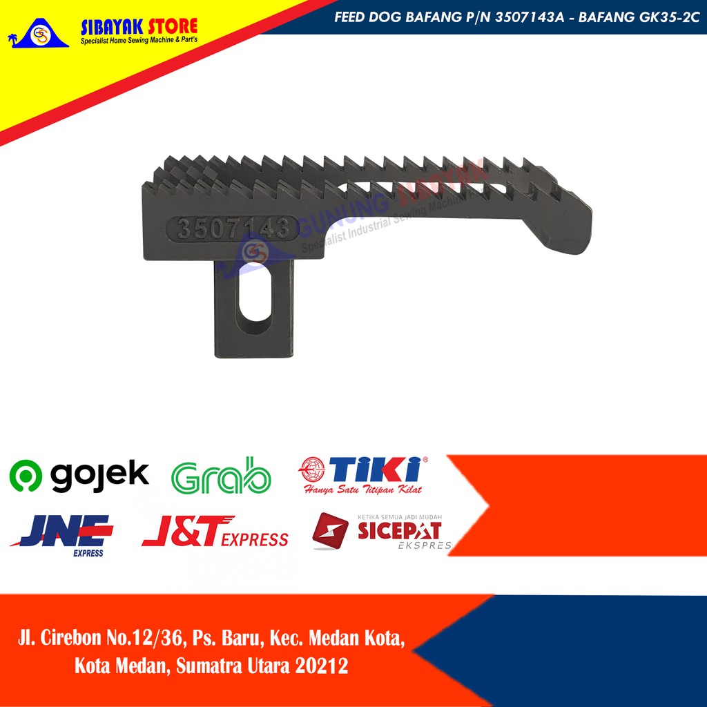 FEED DOG BAFANG P/N 3507143 - 3507143A - BAFANG GK35-2C