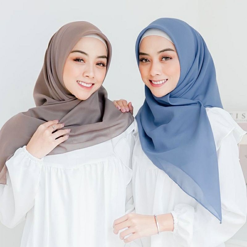 Helen Shop86 Bella Square Segi Empat Pollycotton 115x115 Kerudung Segiempat Bela Squer Terbaru Jilbab Segi4 Polos Hijab Polycoton