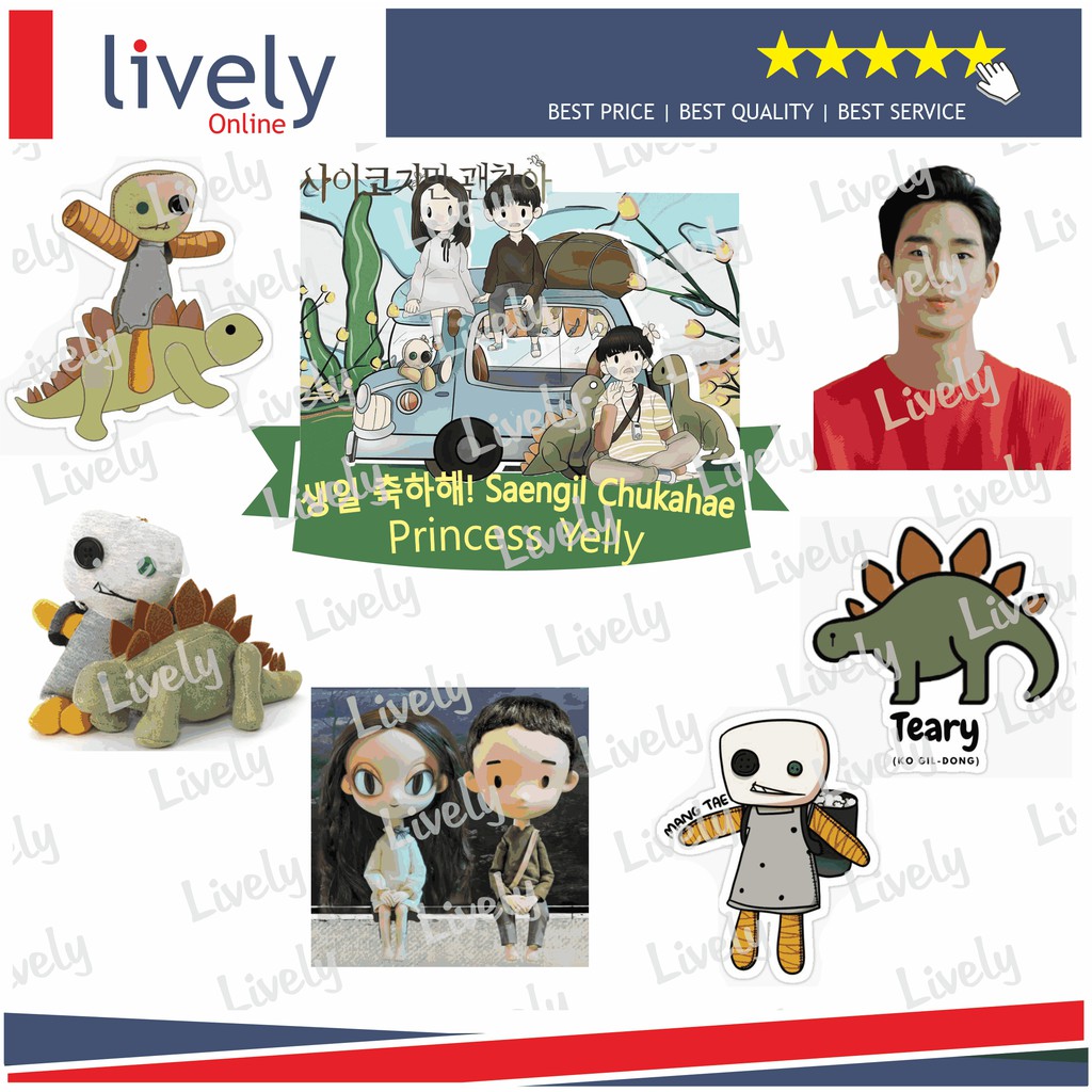 CUSTOM NAMA HIASAN KUE ULANG TAHUN KOREA 02 CAKE TOPPER KARAKTER HAPPY BIRTHDAY