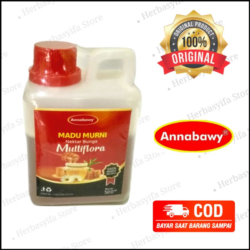 MADU MULTIFLORA 500 GRAM - Madu Murni Annabawy