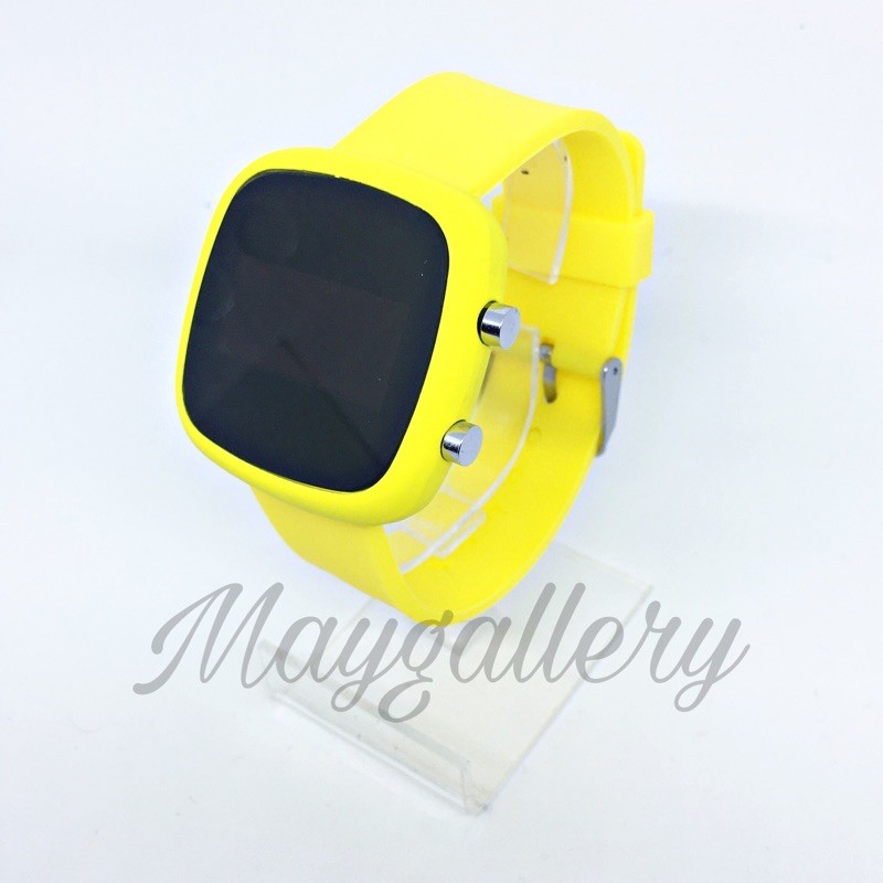 Jam Tangan Led Watch Oval (Free Gift)-Kuning