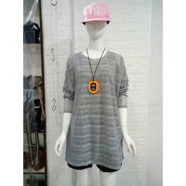 Blouse Pakaian Wanita Rajut Import Korea