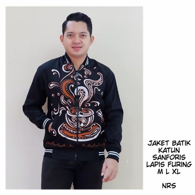 kopi panas jaket bomber batik kekinian/bomber/bomber batik/jaket hits