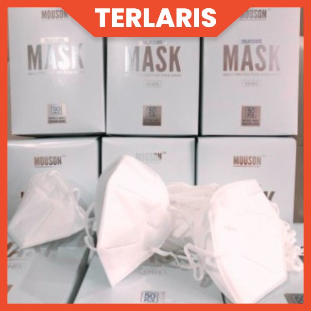 Mouson Masker KN95 Premium 5ply Original 1box isi 50pcs