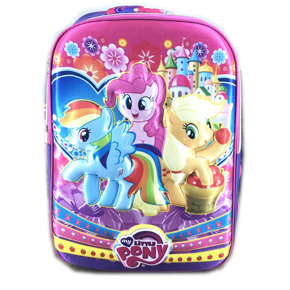 FREE ONGKIR + PROMO TERMURAH !!! Tas Ransel Sekolah SD Pony 2 Kantung 3D Timbul Solid