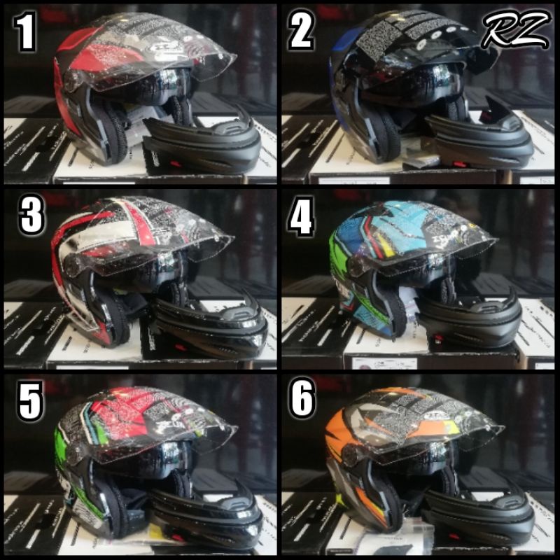 HELM ZEUS ZS613 GRAFIK MODULAR