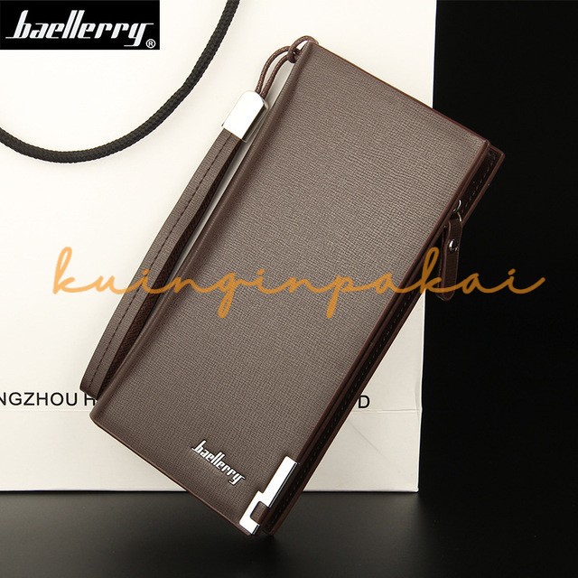 DOMPET Rhodey Dompet Kulit Pria Kasual COKLAT