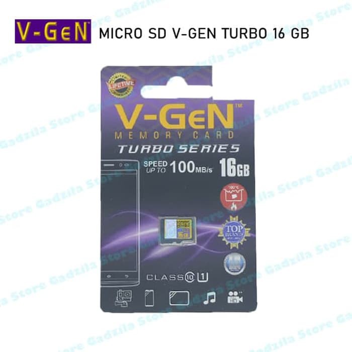 Micro SD Card V-Gen VGen 16GB Memory Card 16 GB V Gen