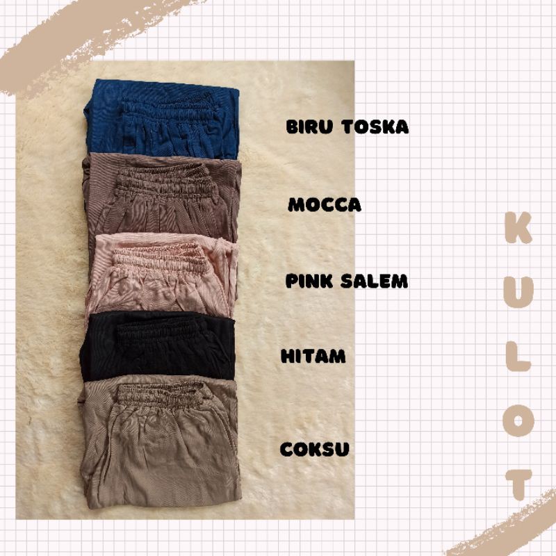 Celana kulot Rayon / Rayon pants /celana polos / Celana rayon