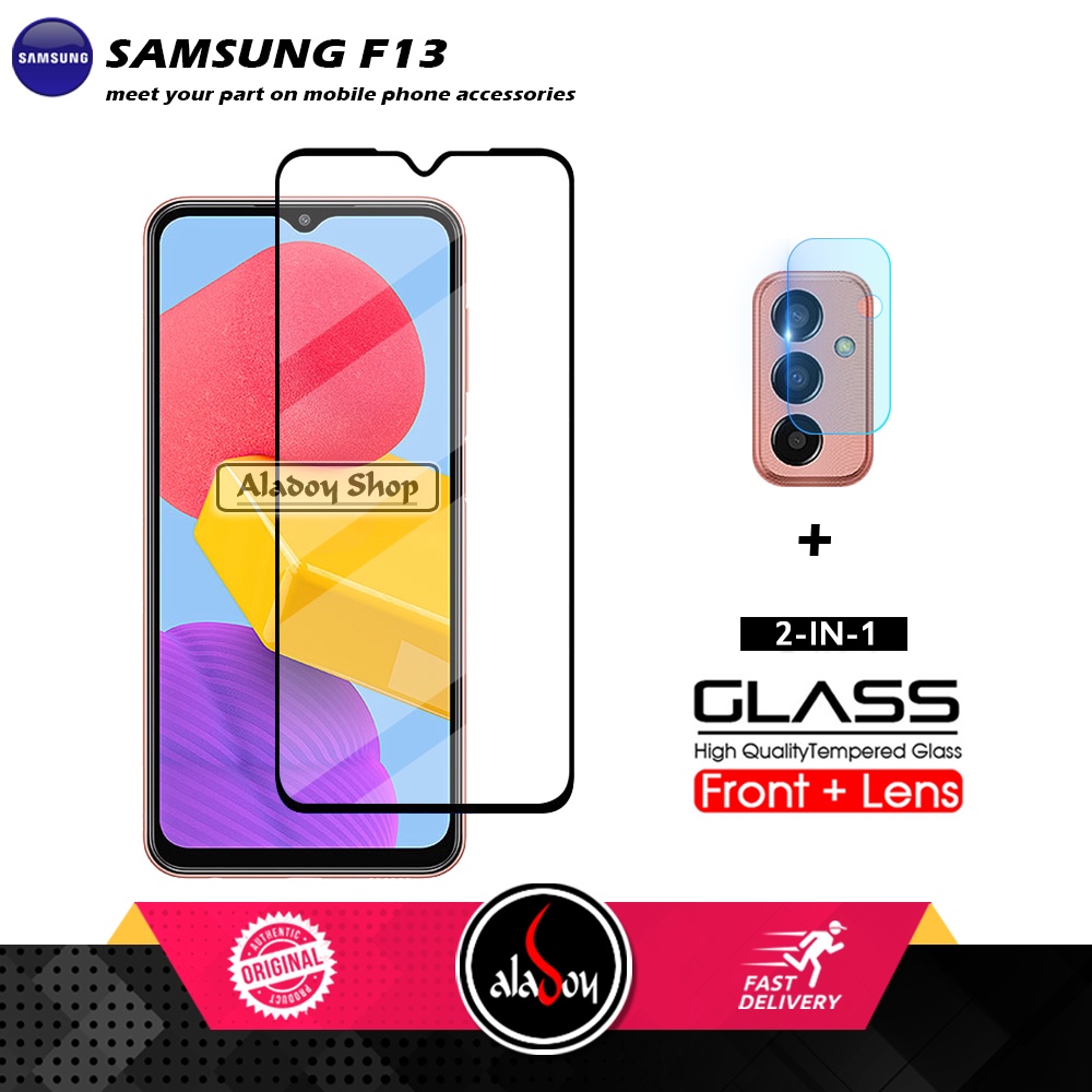 PAKET Tempered Glass Layar Samsung F13 Free Tempered Glass Camera