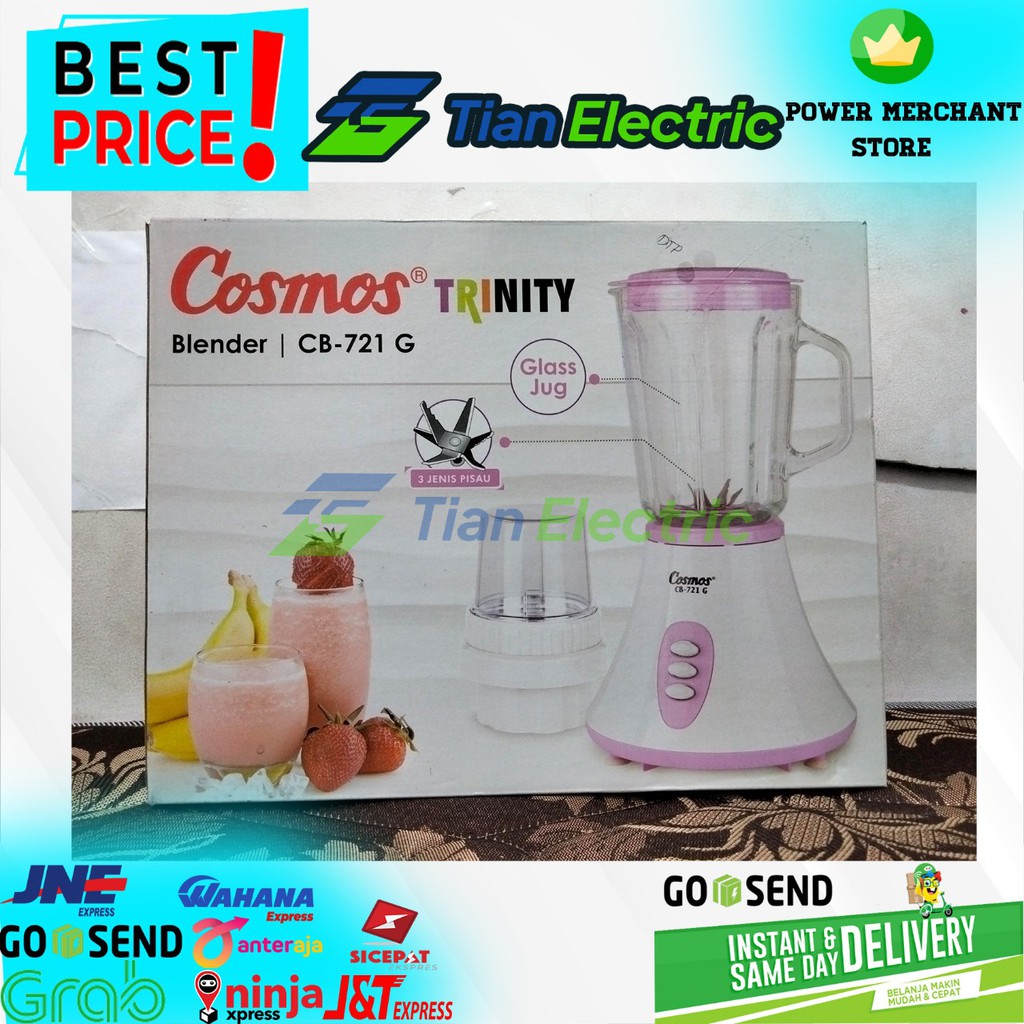 COSMOS CB-721G Blender Glass 1.5 Liter