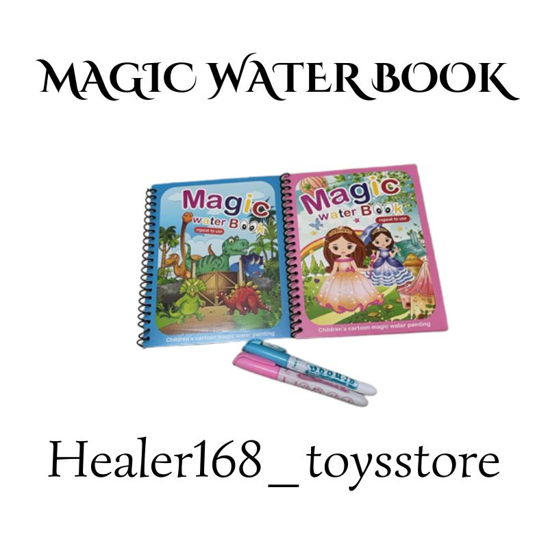 

Magic Water book / Magic Book Water / Buku Edukasi menggambar ajaib / Buku Mewarnai Ajaib / Buku Gambar Air