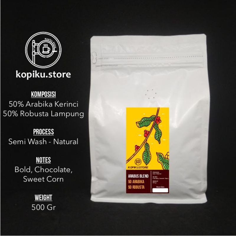 

Kopi Espresso Blend Sumatra 50% Arabika 50% Robusta 500gr - Kerinci Lampung (Biji/Bubuk)