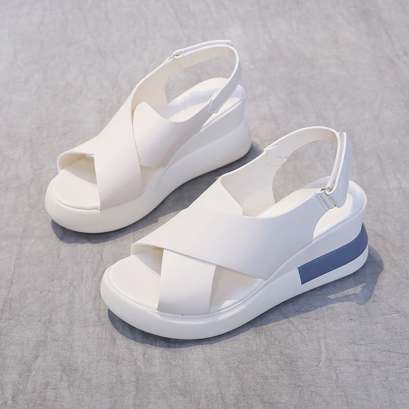 Permata  Sandal Wedges Wanita BL363 Import Sepatu Termurah Ringan Quality Premium