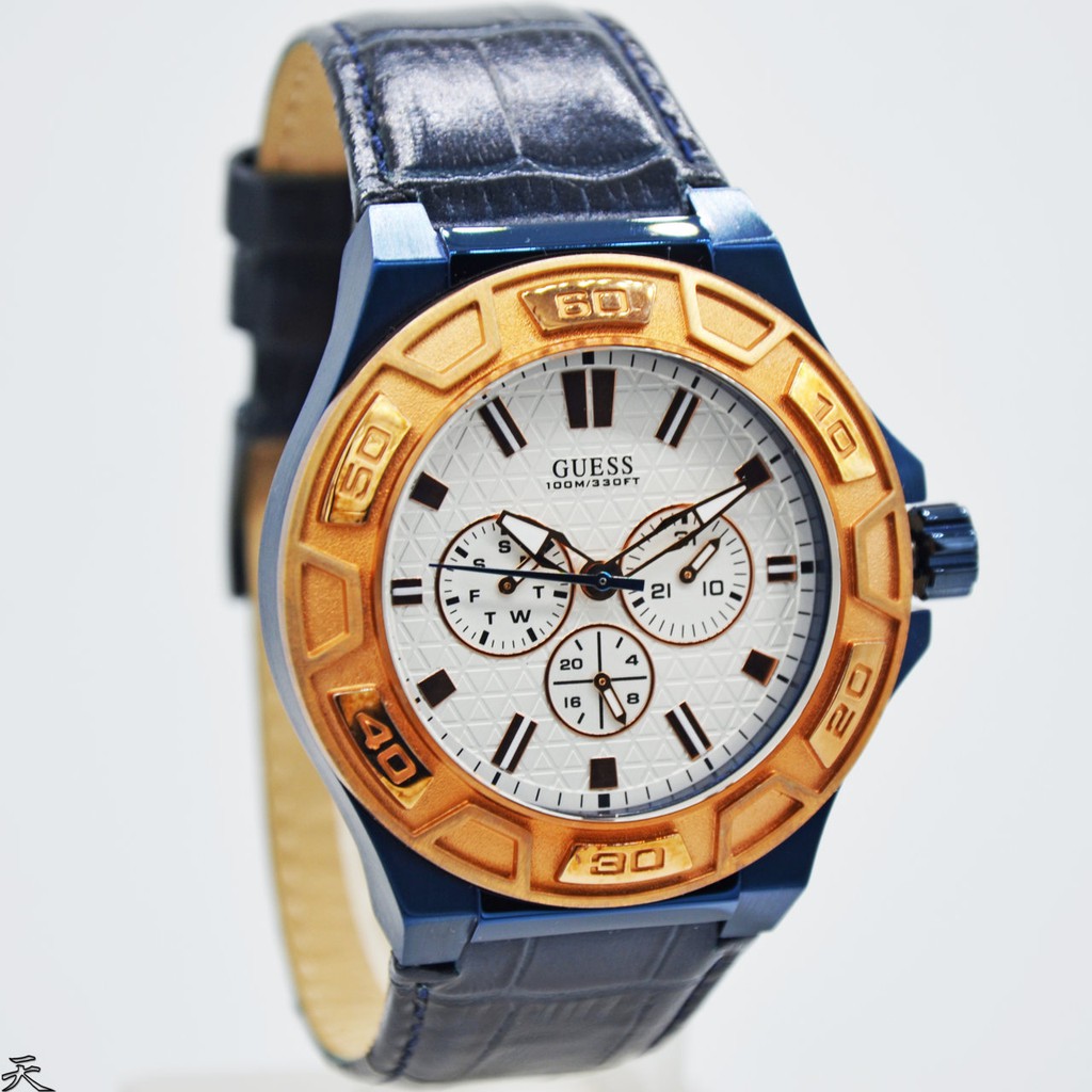 GUESS W0674G7 Force - Jam Tangan Pria - Biru