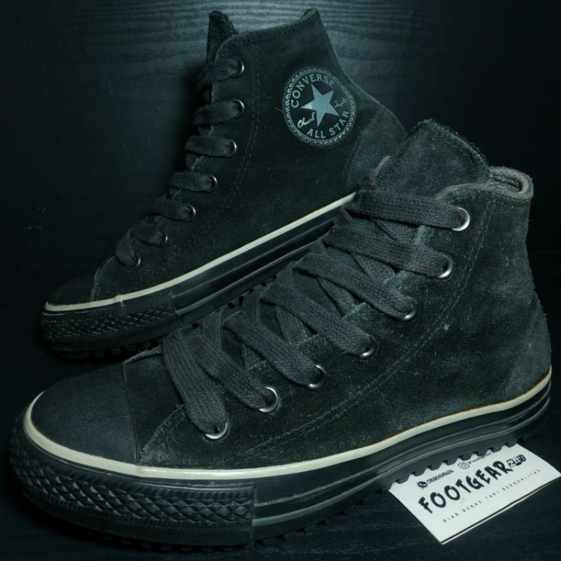 Sepatu Converse Second Bekas Original Size 39. Converse Hiker Suede Leather Black