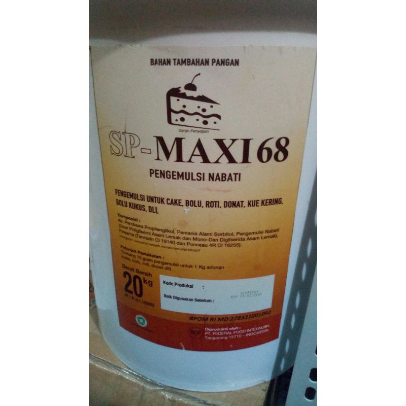 

[MAREM] SP MAXI 68 / SPONTAN 88 PENGEMBANG PENGEMULSI NABATI ROTI KUE REPACK 250 GRAM