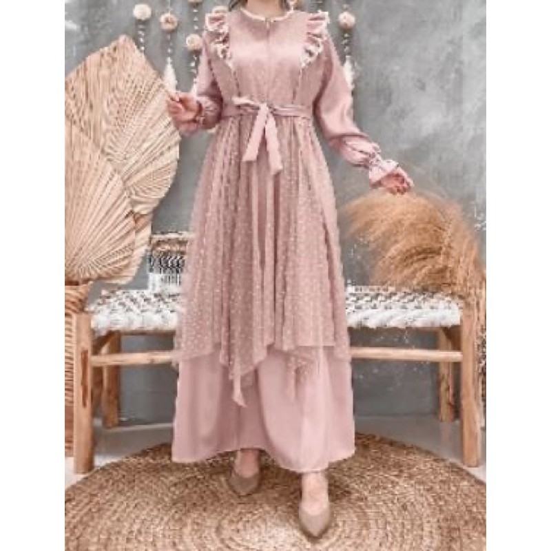 Gamis/Dress Tutu Tile Dot LD 104 PB 132