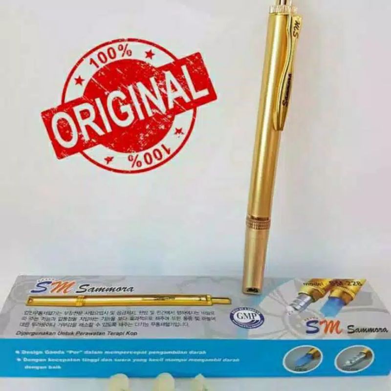 Lancing device Samora SM 228/ pen bekam Samora gold  stainless
