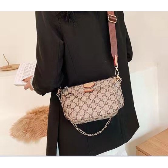 Tas Selempang Wanita Import 176244 (3IN1) (1 KG MUAT 2)